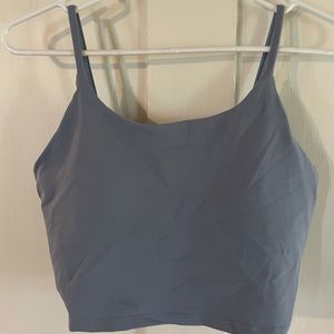 Lemedy Women’s Padded Sports Bra/Yoga Tank Top - Slate Blue Color